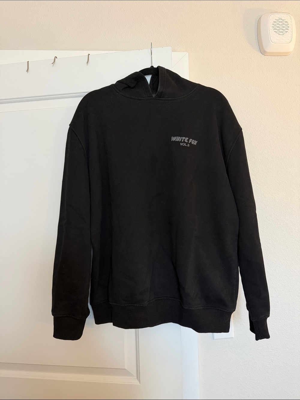 WHITE FOX Black Logo Hoodie